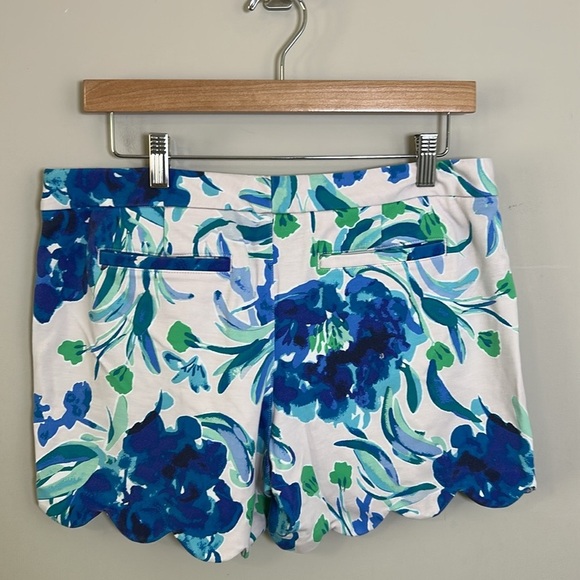 Lilly Pulitzer Buttercup Knit Short Sweet Pea Pink Tropics Floral Sz 8 - Picture 4 of 10